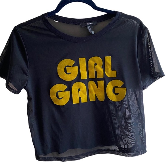 3 for $20 Girl gang see thru netting top - Picture 1 of 3